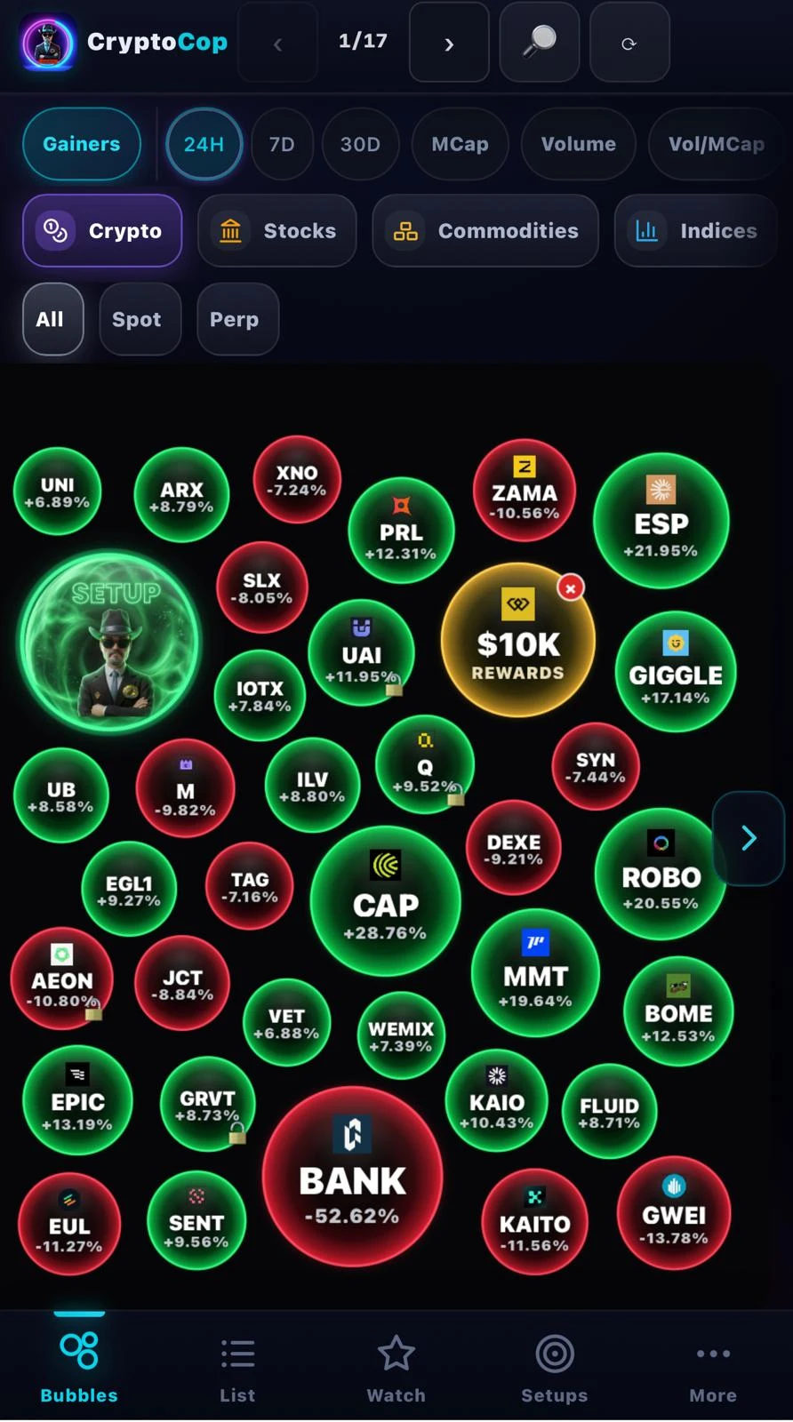 CryptoCop mobile bubble scanner